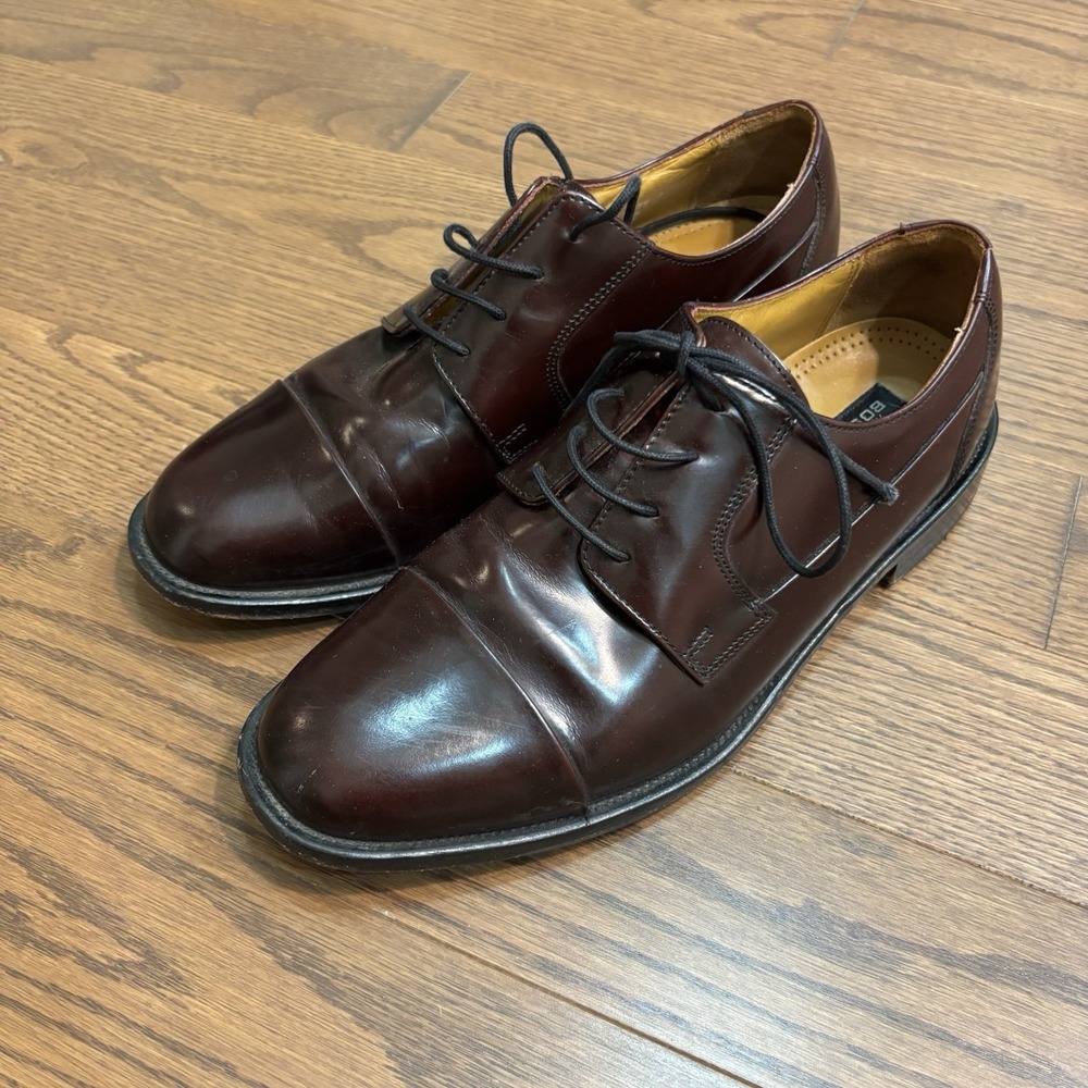 Bostonian Brown Leather Loafers Oxford Men's 8 Dress Shoes Formal Casual Work